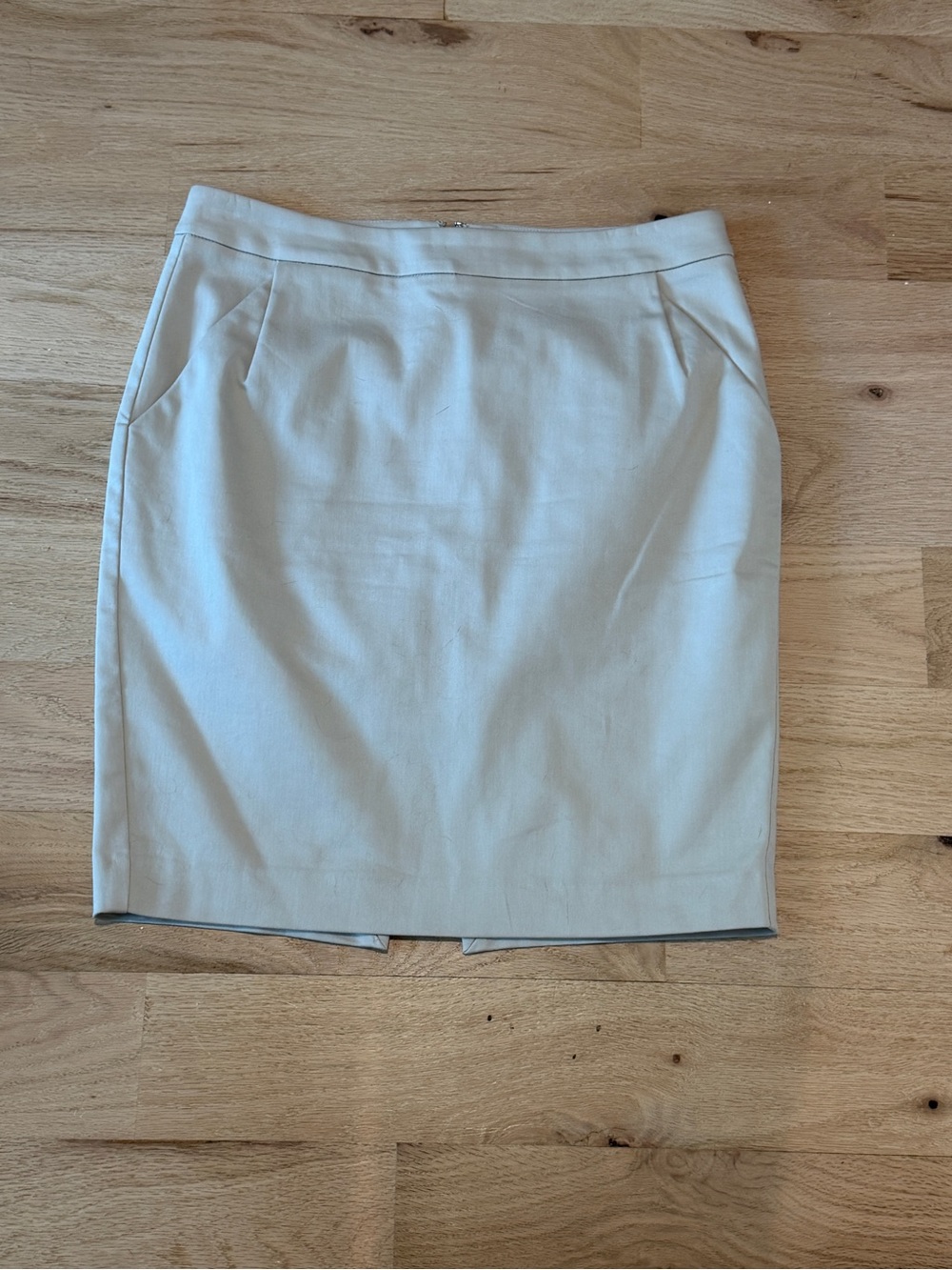 Express Light Beige Pencil Skirt